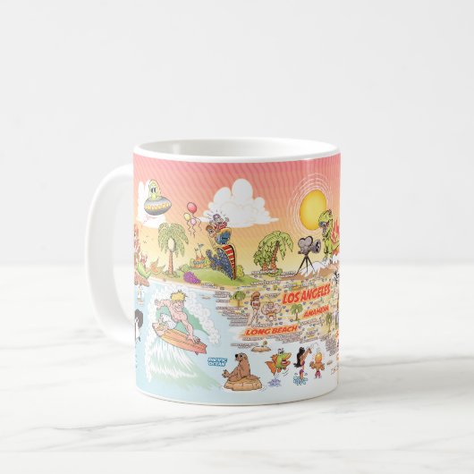 Südkalifornien 11oz Tasse (Vorderseite Links)