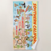 Südkalifornien Beach Blanket Strandtuch (Vorderseite)