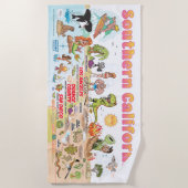 Südkalifornien Beach Blanket Strandtuch (Vorderseite)