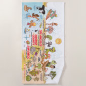 Südkalifornien Beach Blanket Strandtuch (Vorderseite)