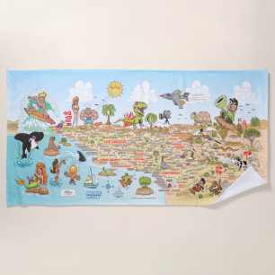 Südkalifornien Beach Blanket Strandtuch