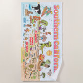 Südkalifornien Beach Blanket Strandtuch (Vorderseite)