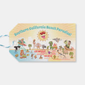 Südkalifornien Beach Paradies Geschenkanhänger (Rückseite Horizontal)