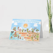 Südkalifornien Beach Paradies Karte (Vorderseite)