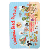 Südkalifornien Beach Paradies Magnet (Vertikal)
