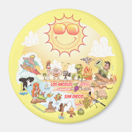 Südkalifornien Beach Paradies Magnet