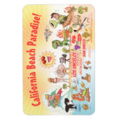 Südkalifornien Beach Paradies Magnet (Vertikal)