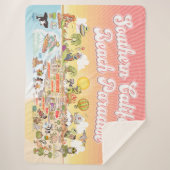 Südkalifornien Beach Paradies Sherpadecke (Vorderseite)