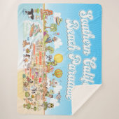 Südkalifornien Beach Paradies Sherpadecke (Vorderseite)