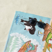 Südkalifornien Beach Paradise Blanket Strandtuch (Beispiel)