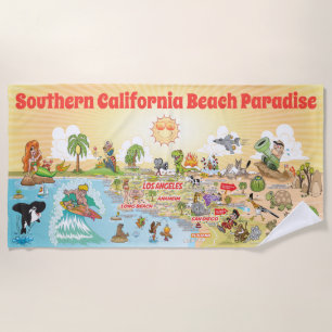 Südkalifornien Beach Paradise Blanket Strandtuch