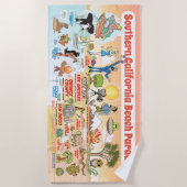 Südkalifornien Beach Paradise Blanket Strandtuch (Vorderseite)