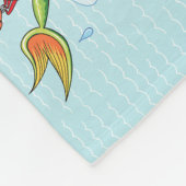 Südkalifornien Beach Paradise Fleece Blanket (Ecke)