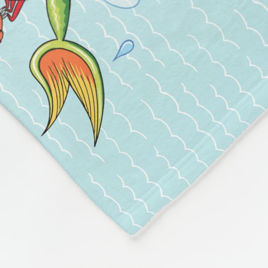 Südkalifornien Beach Paradise Fleece Blanket (Ecke)