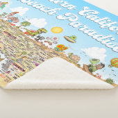 Südkalifornien Beach Paradise Fleece Blanket Sherpadecke (3/4)
