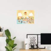 Südkalifornien Beach Paradise Poster (Heimbüro)