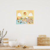 Südkalifornien Beach Paradise Poster (Küche)