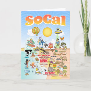 Südkalifornien Blank Karte