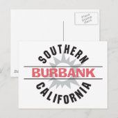 Südkalifornien - Burbank Postkarte (Vorne/Hinten)