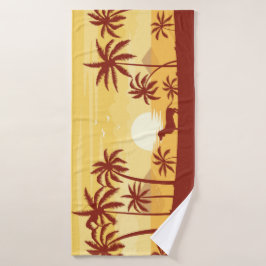 Südkalifornien Dackel Beach Towel Sunset Badehandtuch