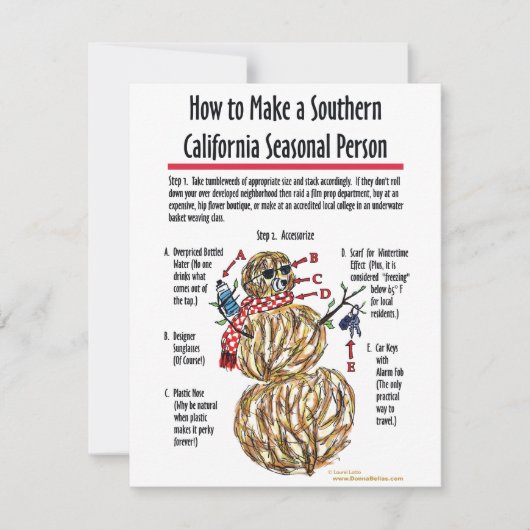 Südkalifornien - Einladung (Vorderseite)