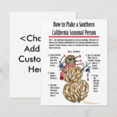 Südkalifornien - Einladung (Vorne/Hinten)