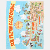 Südkalifornien Fleece Blanket (Vorderseite)