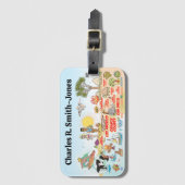 Südkalifornien Gepäckanhänger (Vorderseite Vertikal)