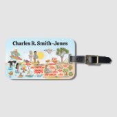 Südkalifornien Gepäckanhänger (Vorderseite (Horizontal))