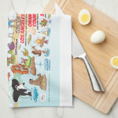 Südkalifornien Geschirrtuch (Viertel Falte)