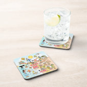 Südkalifornien Getränkeuntersetzer (Rechte Seite)