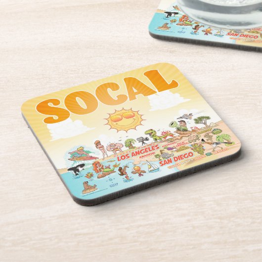 Südkalifornien Getränkeuntersetzer (Linke Seite)