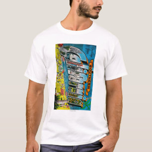 Südkalifornien - große Buchstabe-Szenen T-Shirt