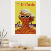 Südkalifornien (Jahrgangsanzeigen) Poster (Küche)