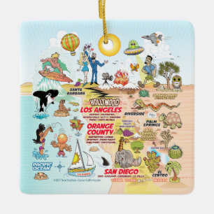 Südkalifornien Keramikornament