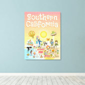 Südkalifornien Leinwanddruck (Insitu (Holzboden))