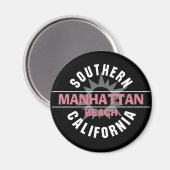 Südkalifornien - Manhattan Beach Magnet (Vorderseite/Rückseite)