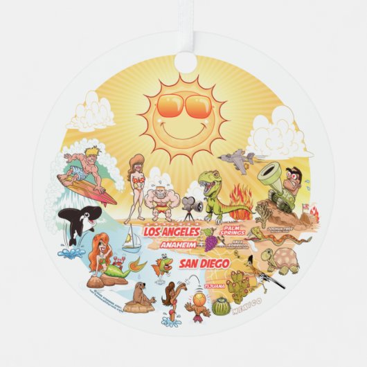 Südkalifornien Ornament Aus Metall (Vorderseite)