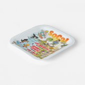 Südkalifornien Pappteller (Gewinkelt)