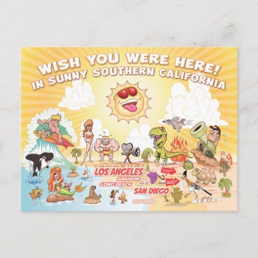 Südkalifornien - Postkarte (Vorderseite)