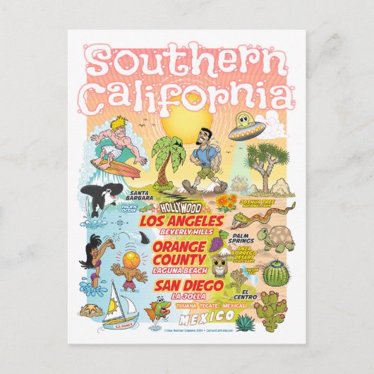 Südkalifornien Postkarte (Vorderseite)