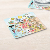 Südkalifornien Rechteckiger Pappuntersetzer (angewinkelt)