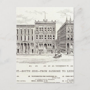 Südkalifornien - Sansome und Leidesdorff Postkarte