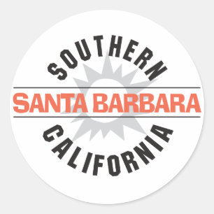 Südkalifornien - Santa Barbara Runder Aufkleber