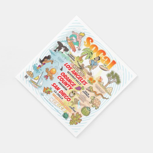 Südkalifornien Serviette (Ecke)
