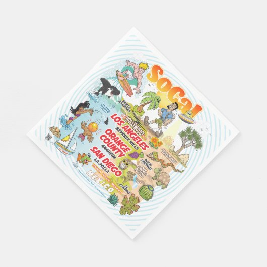 Südkalifornien Serviette (Ecke)