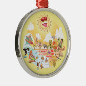 Südkalifornien Sonnenschein Ornament Aus Metall (Rechts)