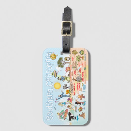 Südkalifornien - Sonnenuntergang Gepäckanhänger (Vorderseite Vertikal)