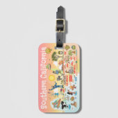 Südkalifornien - Sonnenuntergang Gepäckanhänger (Vorderseite Vertikal)