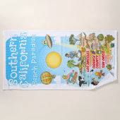 Südkalifornien Strandtuch (Vorderseite)